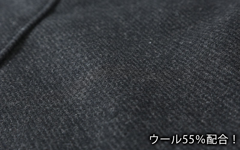カルゼ織りウール混ショートダッフルコート - Image 13