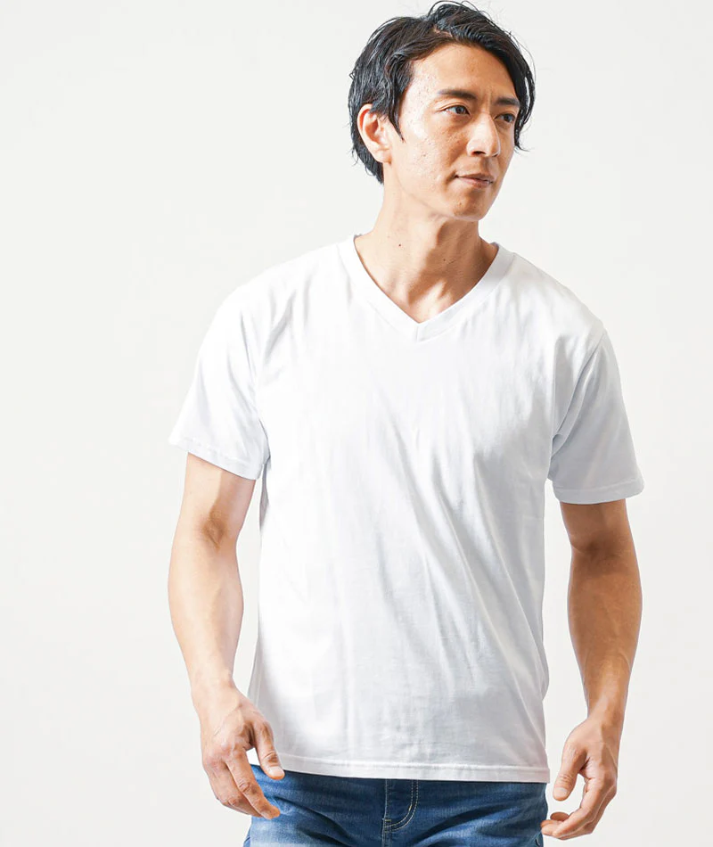 40代メンズ3点コーデセット　黒5分袖サマーカーディガン×白半袖Tシャツ×ブルーアンクルデニムパンツ - Image 13