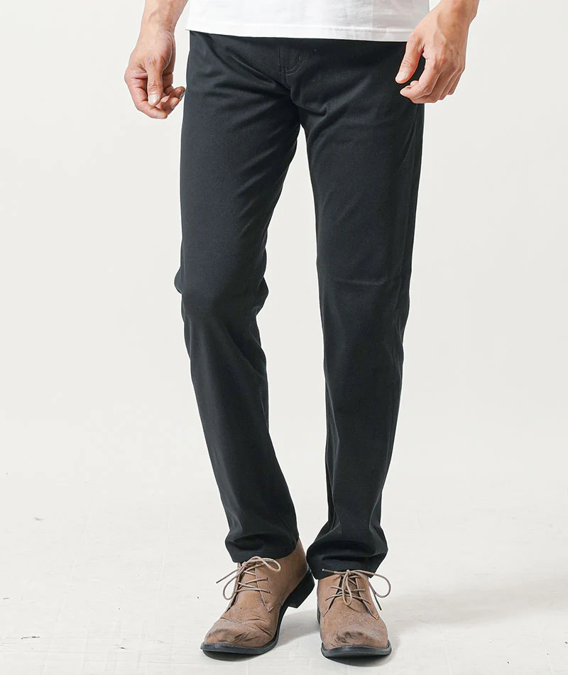 40代メンズ3点コーデセット　白7分袖シャツ×グレータンクトップ×黒ストレッチチノパンツ - Image 13