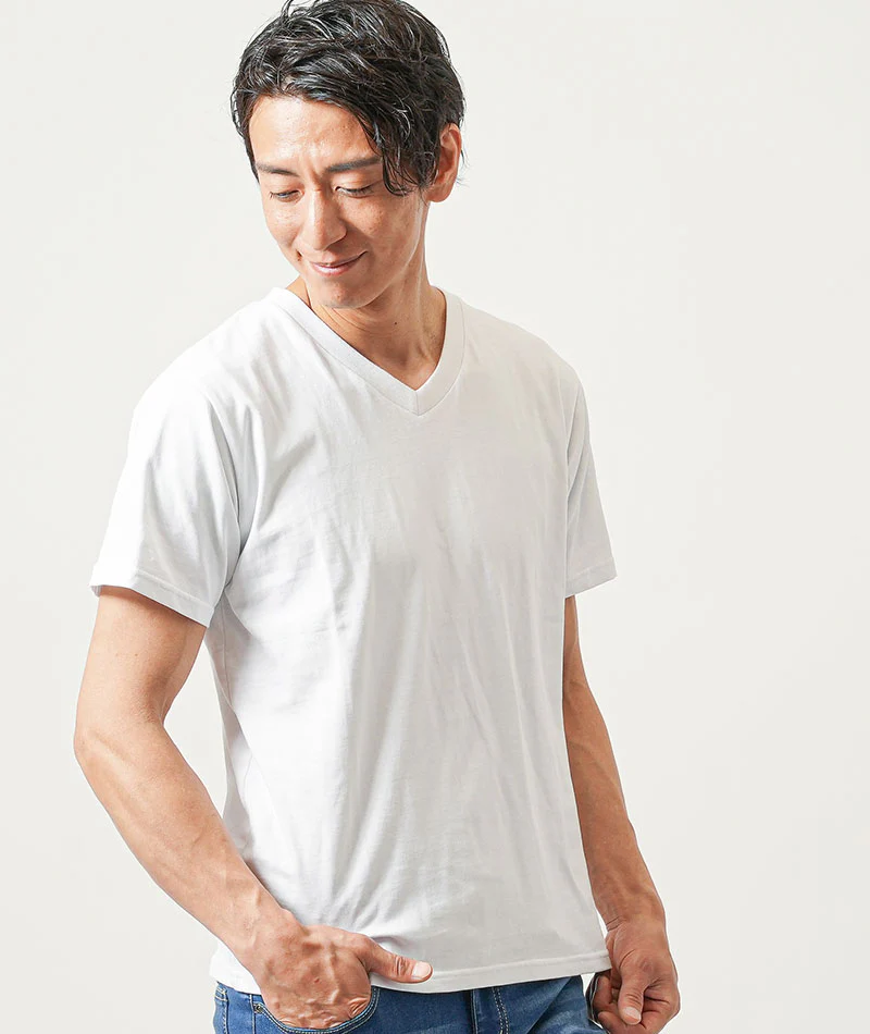 40代メンズ夏の3点コーデセット　黒7分袖カーディガン×白半袖Tシャツ×ブルーアンクルデニムパンツ - Image 13