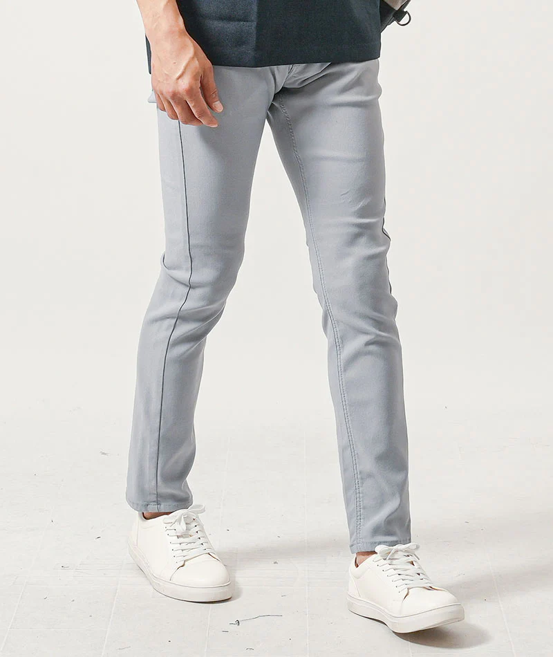 40代メンズ2点コーデセット　ネイビー7分袖カプリシャツ×グレーストレッチチノパンツ - Image 12