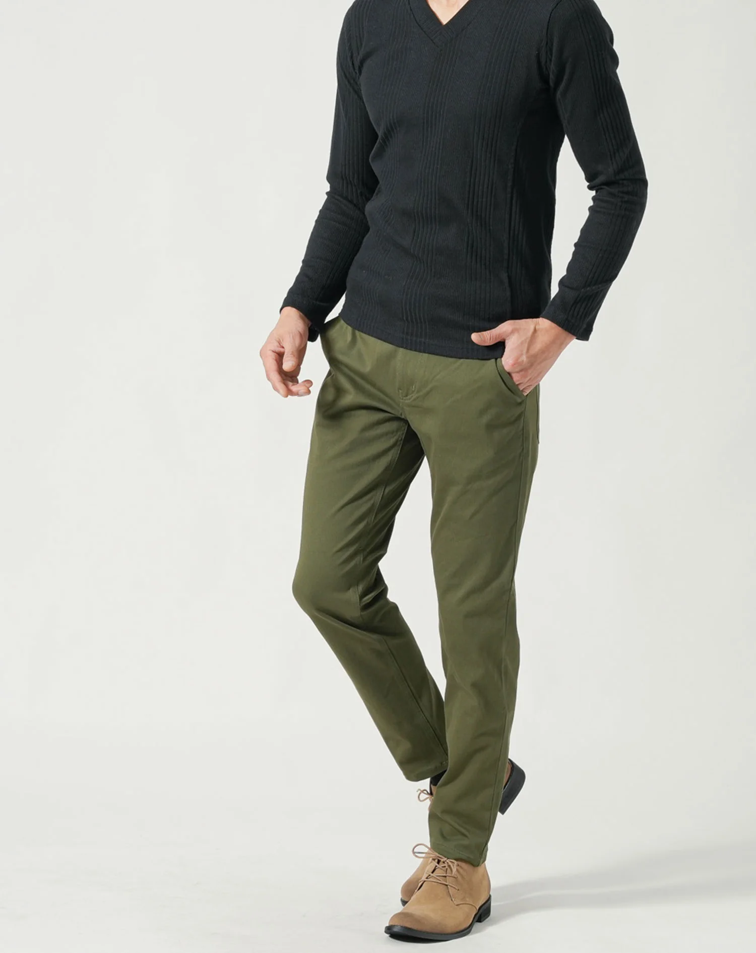 形態安定スキニーテーパードストレッチチノパンツ - Image 29