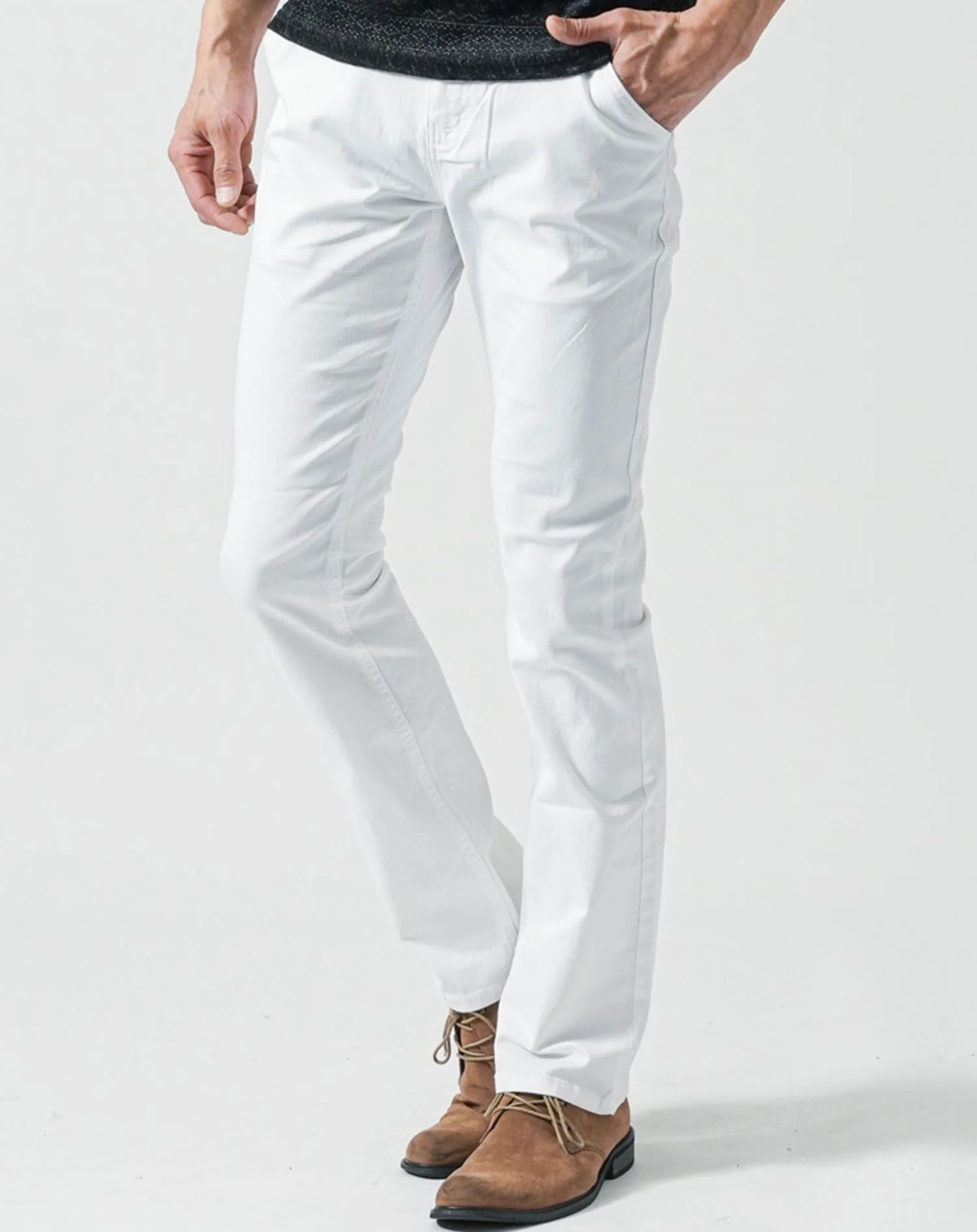 スキニーストレッチブーツカットチノパンツ - Image 3