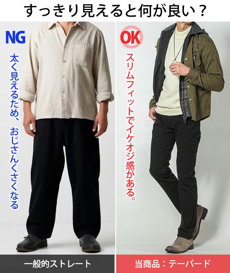 脚長 美脚に見えるスリムな細身チノパン - Image 10