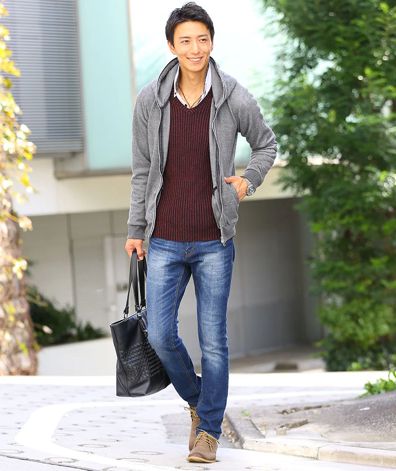 美シルエットテーパードストレッチデニムパンツ - Image 43