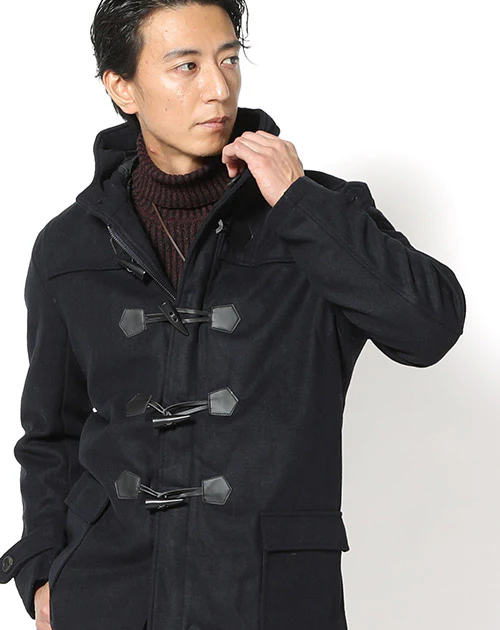 美シルエットロングダッフルコート - Image 4