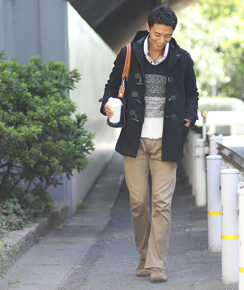 美シルエットロングダッフルコート - Image 9