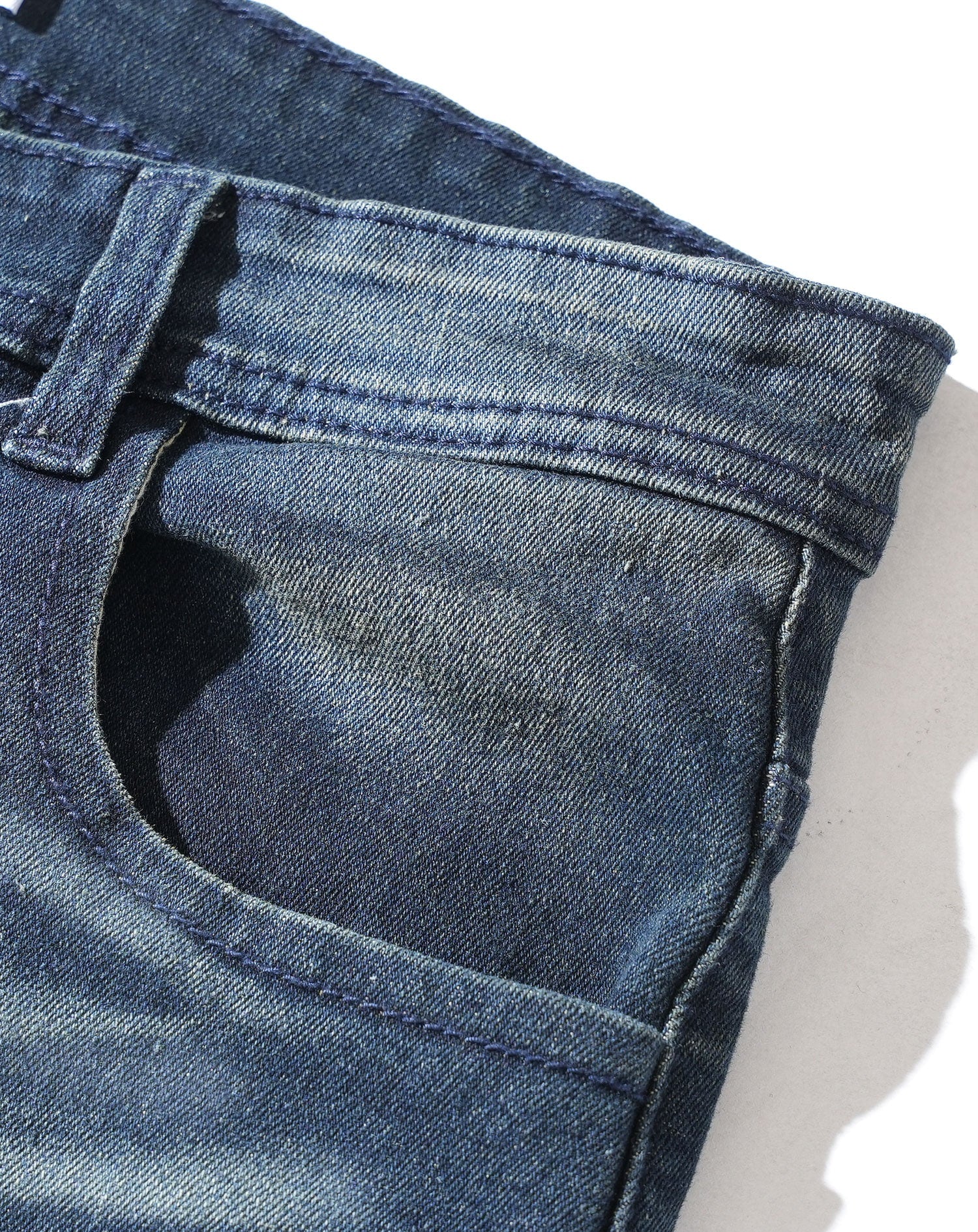 シワ加工スキニーテーパードストレッチデニムパンツ - Image 26