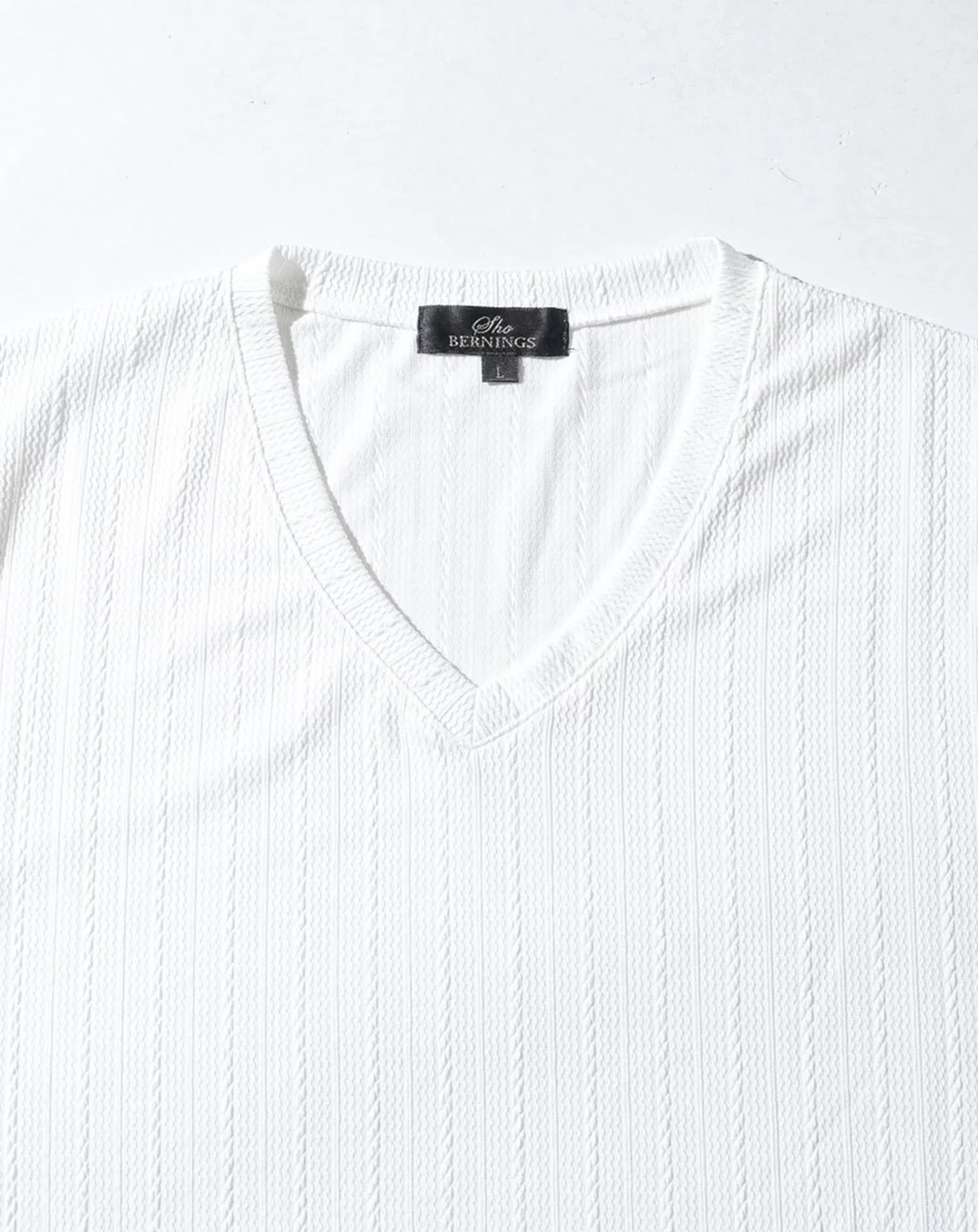 スリムフィットケーブル編み半袖Tシャツ - Image 22