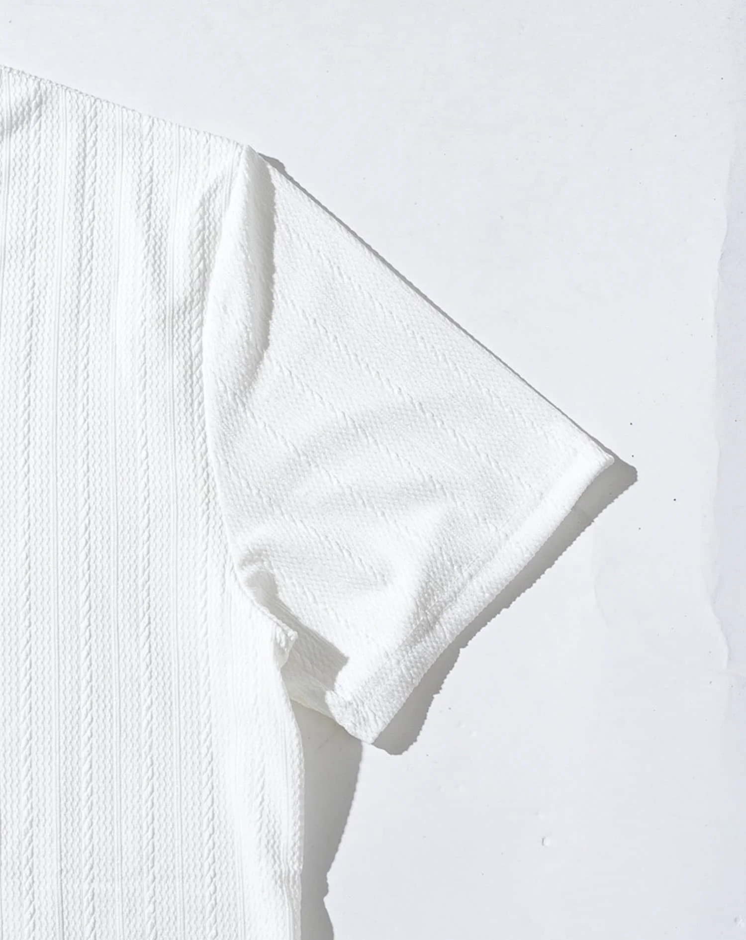 スリムフィットケーブル編み半袖Tシャツ - Image 23