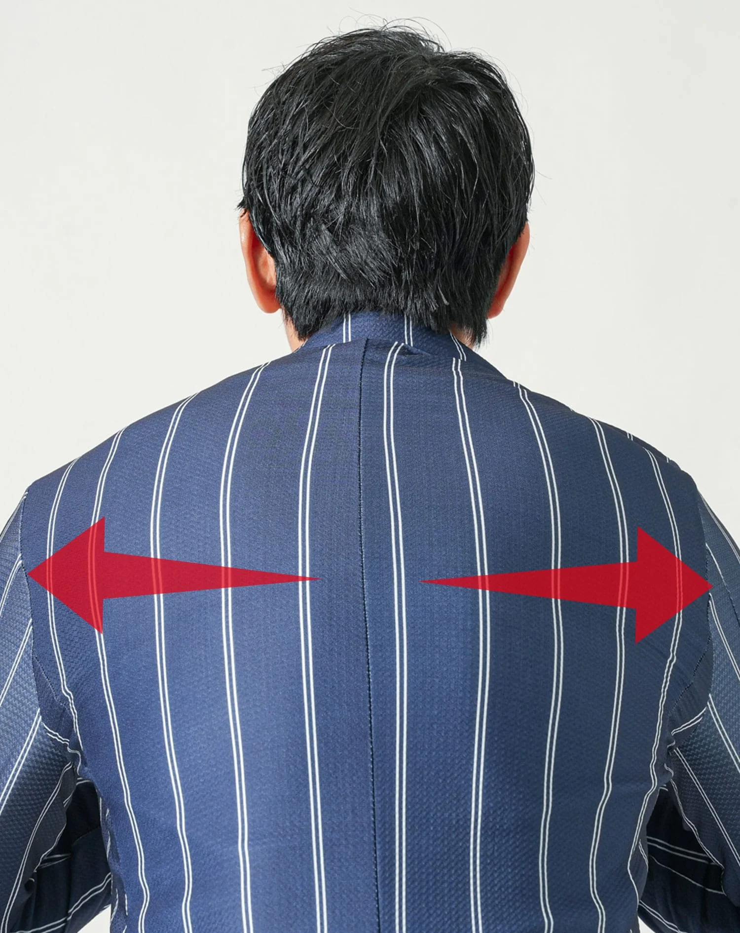 総柄セットアップ　ダブルストライプ長袖テーラードジャケット×イージーアンクルパンツ - Image 18