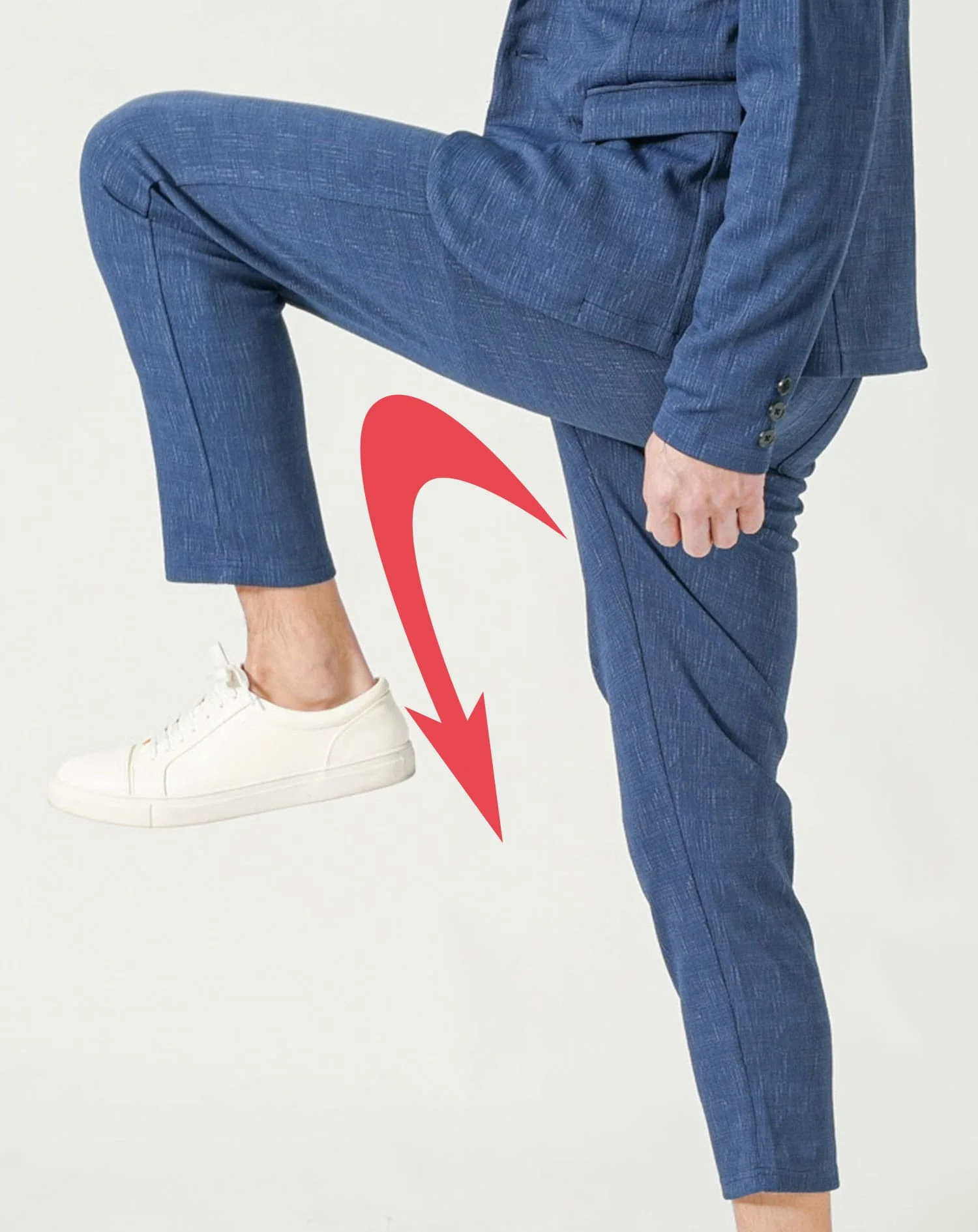 スモールジャガードスリムテーパードイージーアンクルパンツ - Image 10