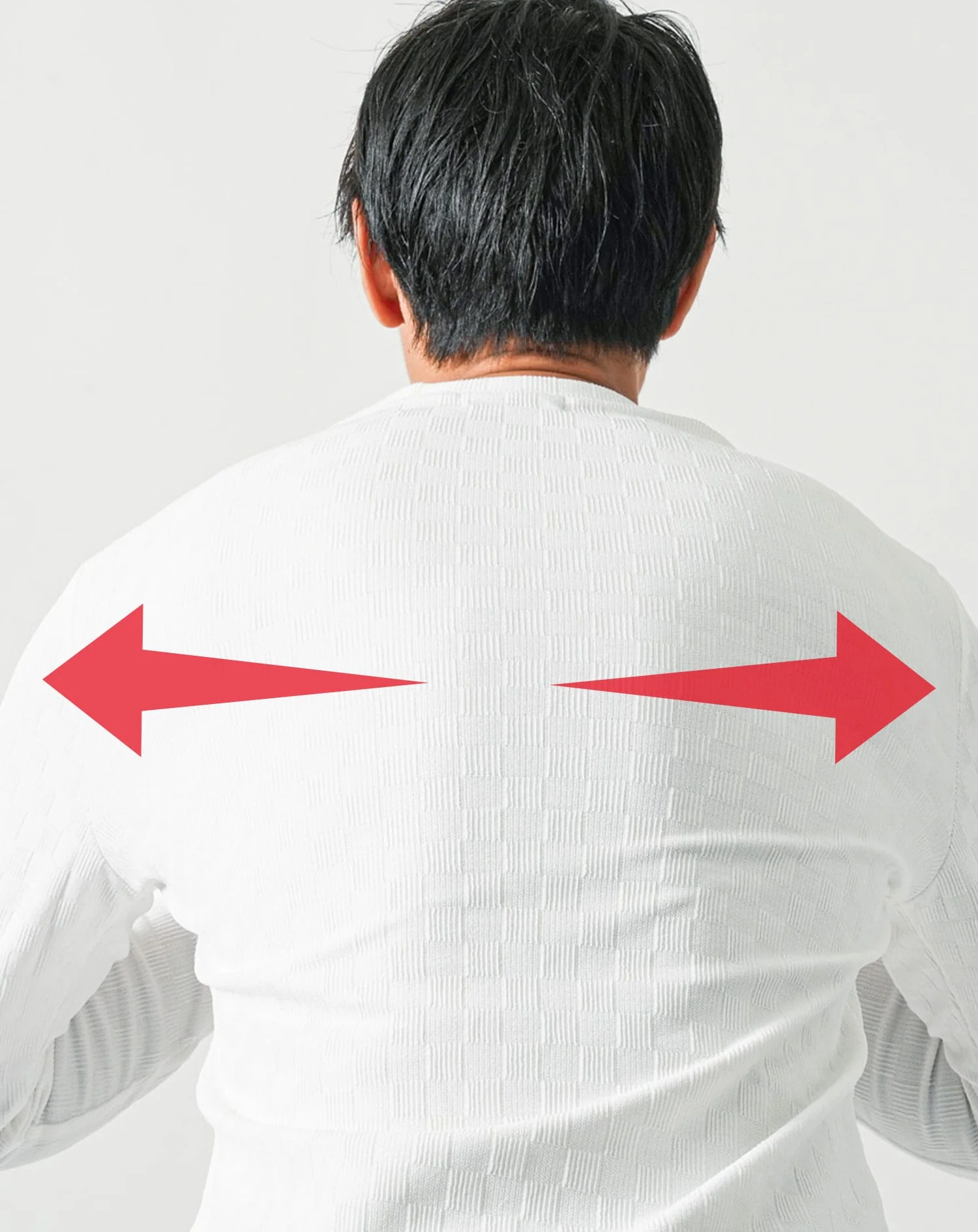 ブロックチェックジャガード長袖クルーネックTシャツ - Image 10