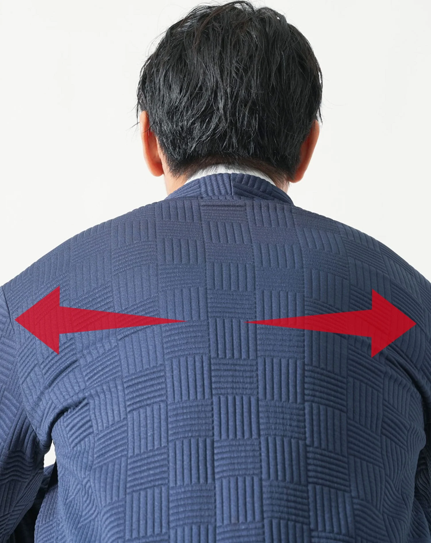 キルティングチェック長袖ボタンレスカーディガン - Image 16