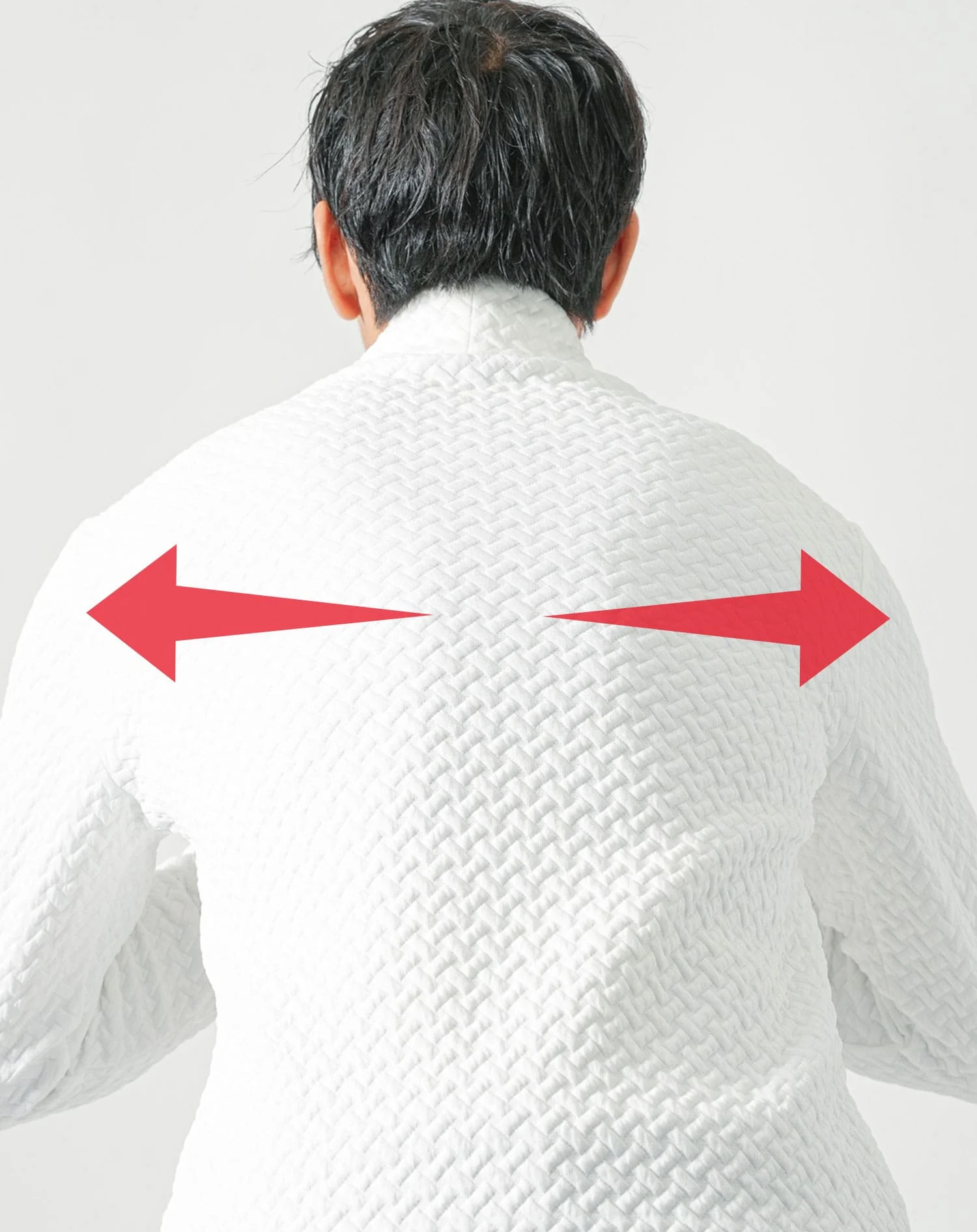 キルティングバスケット編み長袖タートルネックTシャツ - Image 20