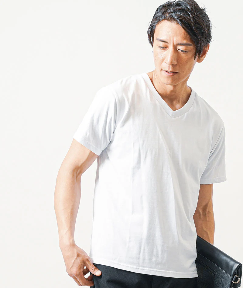 ちょいワル・イケオジメンズ夏の3点コーデセット　グレー半袖ポロシャツ×白半袖Tシャツ×黒ストレッチチノパンツ - Image 7