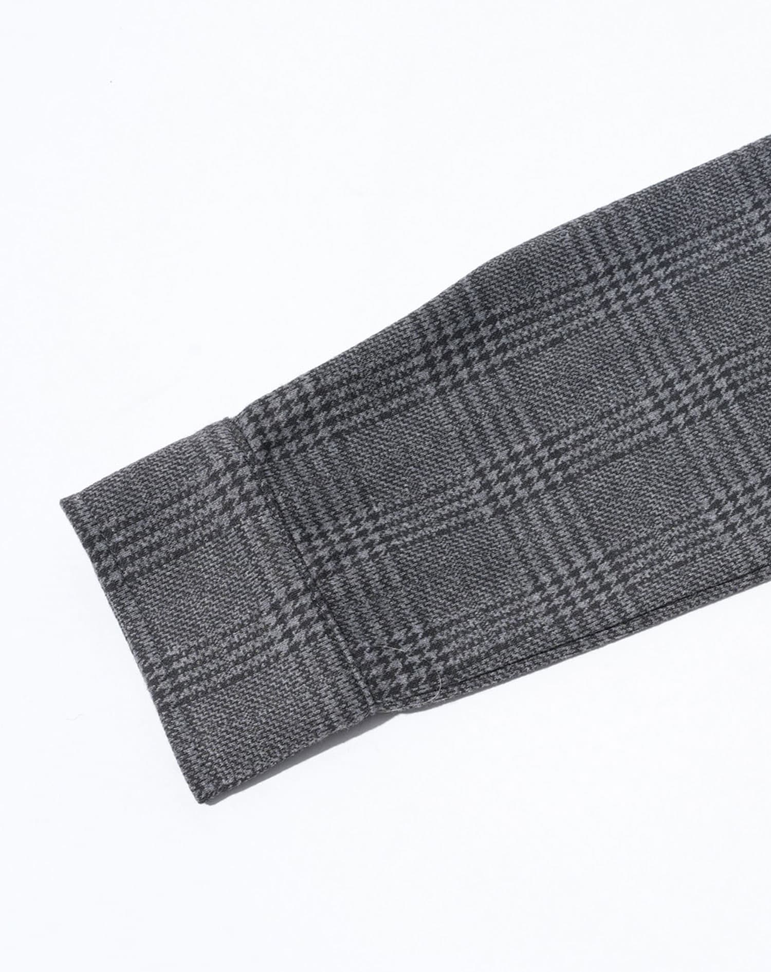 グレンチェックスタンドカラー長袖ジャケット - Image 12