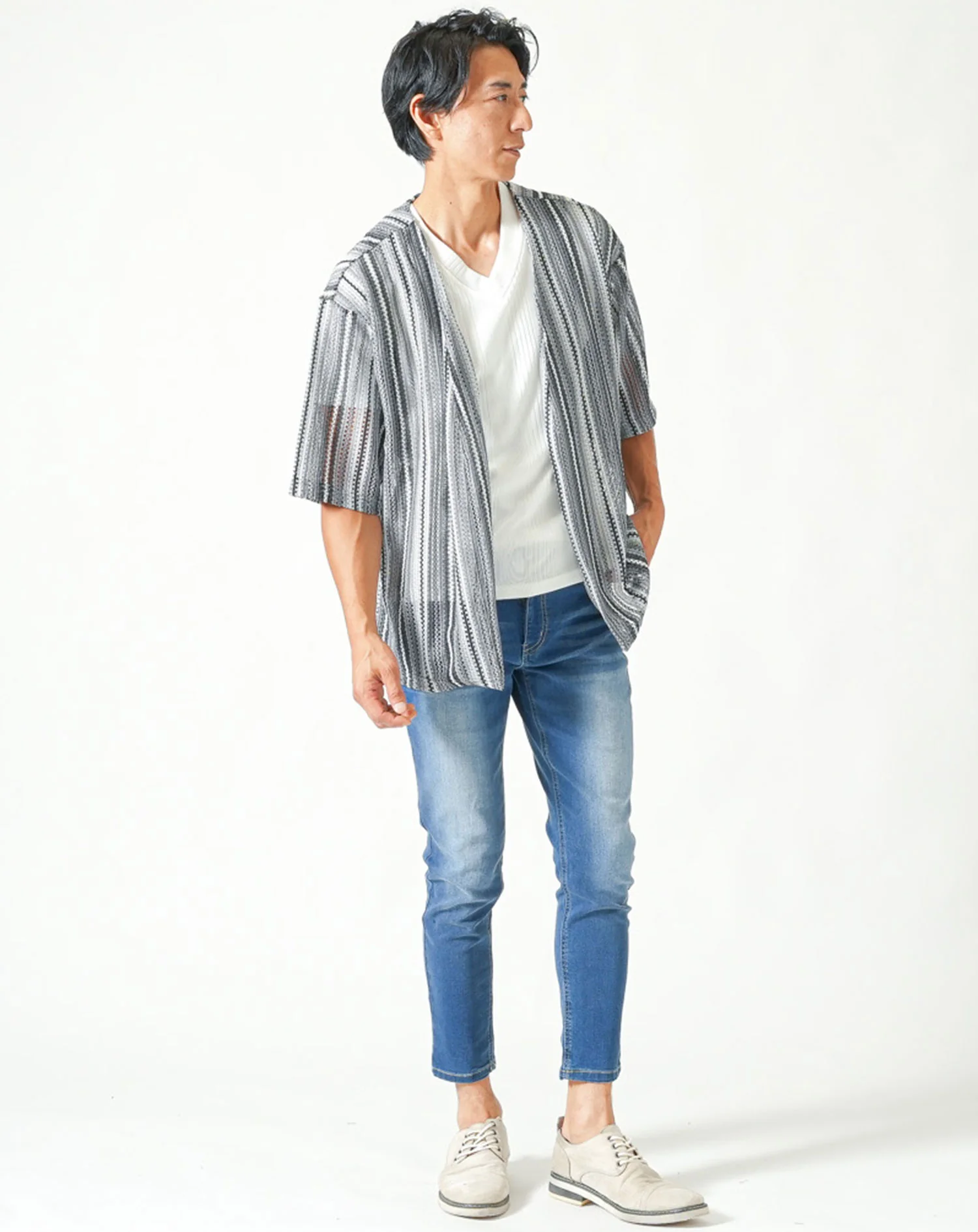 バルファレース5分袖カーディガン - Image 6