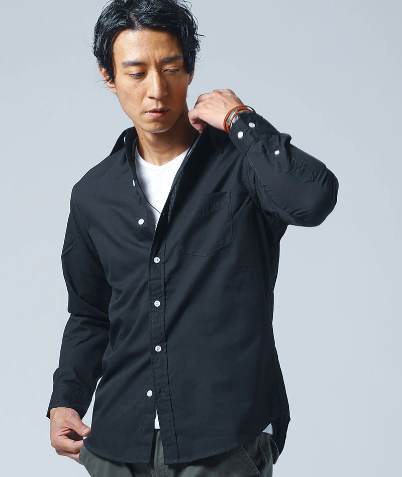 長袖ドビーストライプシャツ×半袖テレコＴシャツ　2点セット - Image 15