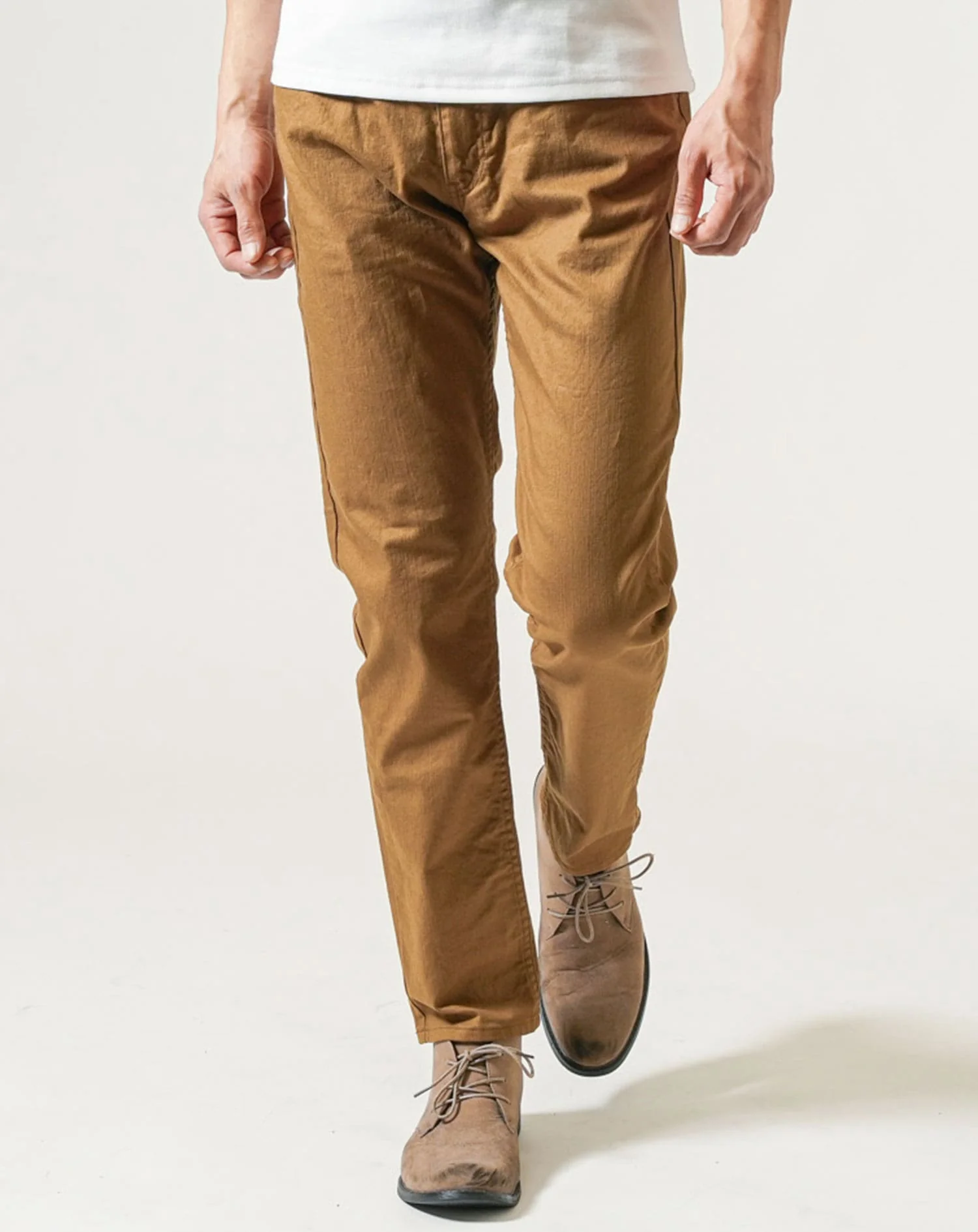 日本製スーパーストレッチスリムフィットテーパードチノパンツ - Image 19