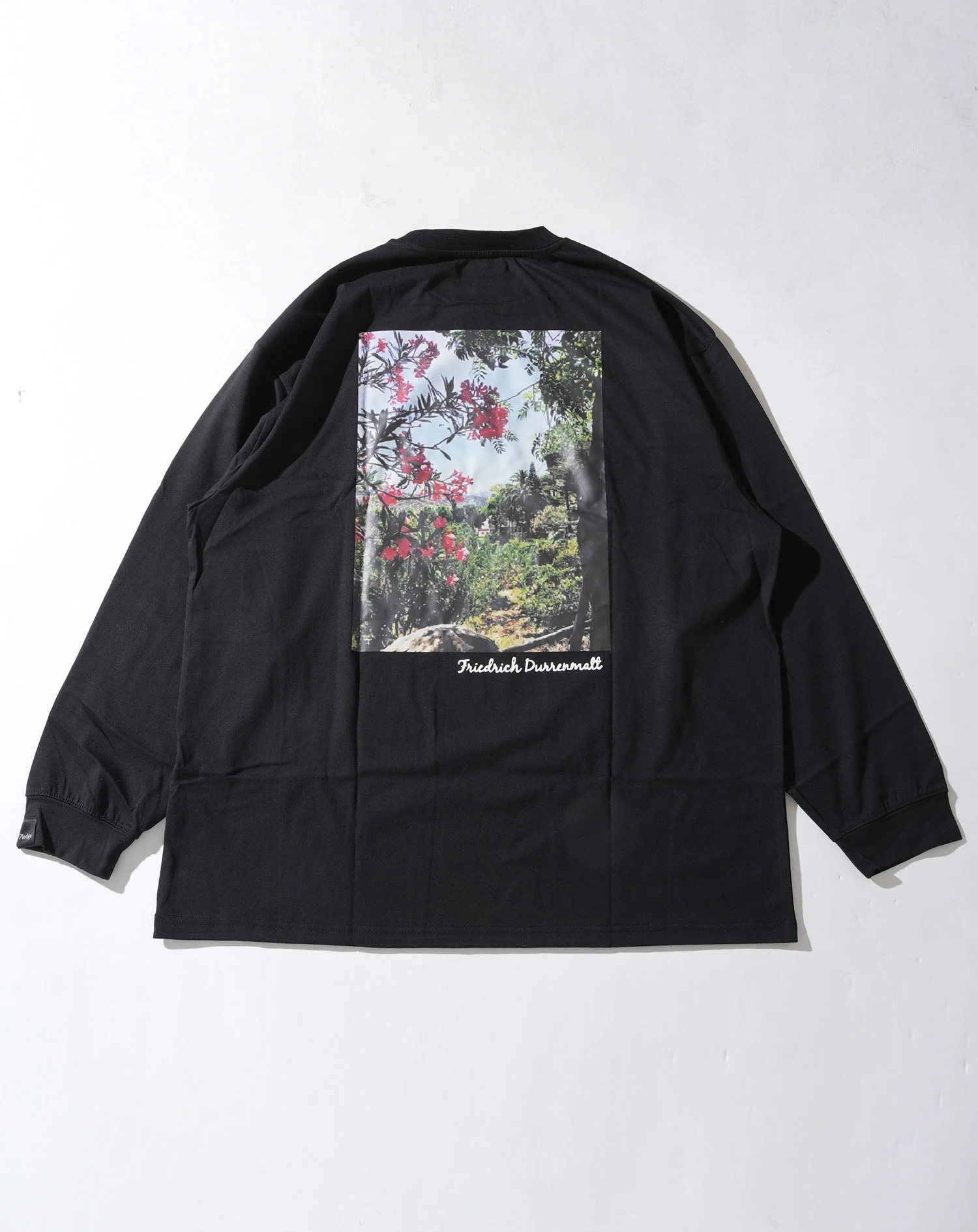英字バックプリントオーバーサイズ長袖Tシャツ - Image 6